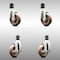 Service Caster 4 Inch 316SS High Temp Glass Filled Nylon 1-3/4 Inch Stem Caster Brake SCC, 2PK SCC-SS316EX20S414-GFNSHT-2-TLB-2-134 - alternate 1